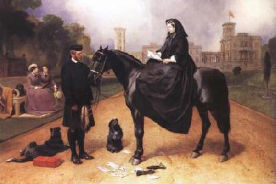 Sir Edwin Landseer Queen Victoria at Osborne House (mk25) oil painting picture